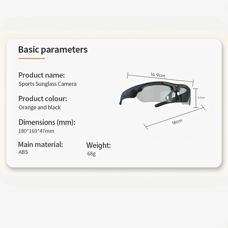 Xiaomi Smart HD Camera Sunglasses – 1080p Mini Recording Glasses for Cycling & Outdoor Adventures