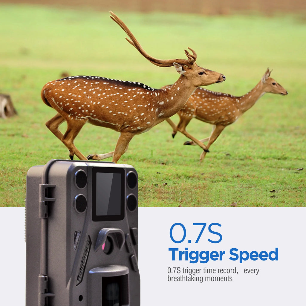 BolyGuard BG330 18MP HD Trail Camera – 1080P Video, 0.7s Trigger, Invisible 940nm Night Vision, IP65 Waterproof