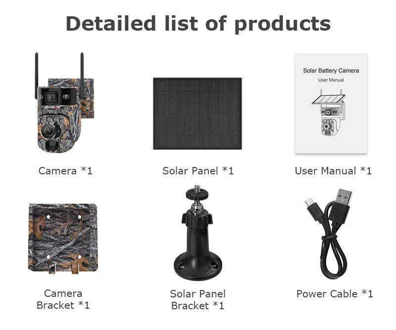 LS VISION Dual Lens Solar Security Camera – 4K WiFi/4G Wireless Outdoor Camera with Auto Tracking, 60X Zoom & Night Vision