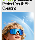 SCVCN Kids Photochromic Cycling Sunglasses UV400 TR90 Lightweight Sports Glasses for Boys and Girls Age 6–14 thumbnail 10