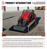 Customized Mini Skid Steer Loader with Snow Blower – Track Type, Enclosed Cab, 24HP CE EPA Certified thumbnail 11