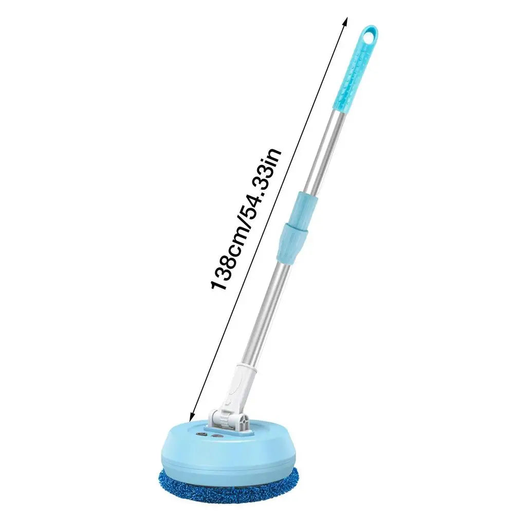 Electric Mop 180° Rotatable Round Broom – Adjustable Super Absorbent Floor & Window Cleaner for Hardwood, Tile & Bathroom