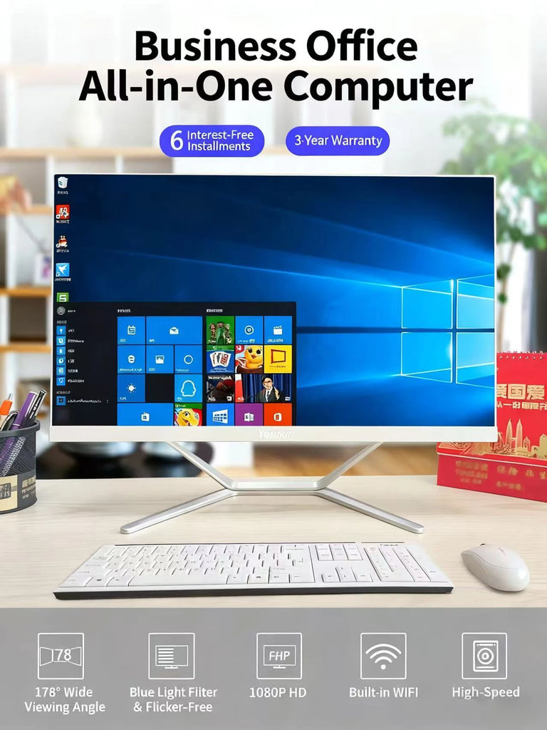 Aotesier Q24 All-in-One Desktop Computer | 21.5"–32" | i3/i5/i7/i9 | Full Set Gaming PC
