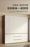 Luxury Nordic Modern Metal Wardrobe with Storage Drawers – Adult Bedroom Closet Furniture thumbnail 10