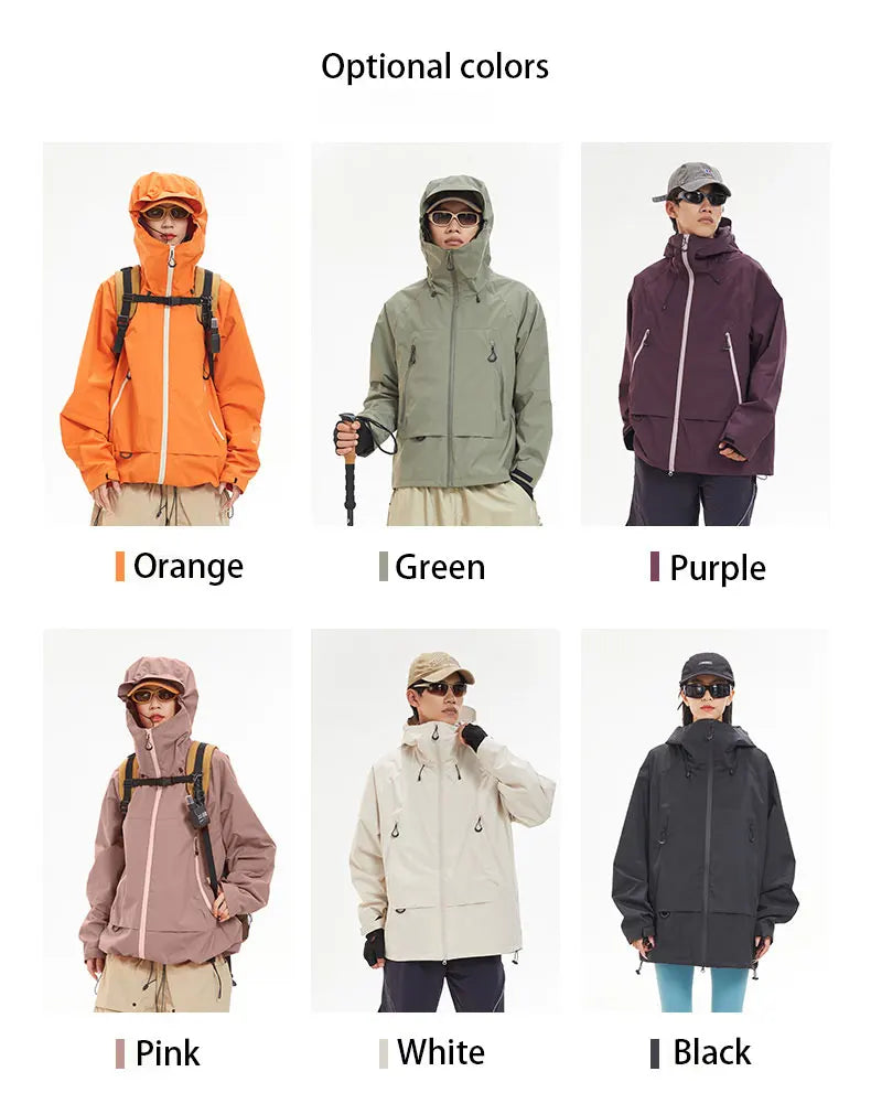 Unisex Waterproof Hiking Jacket – Premium Windproof Outdoor Sports Coat