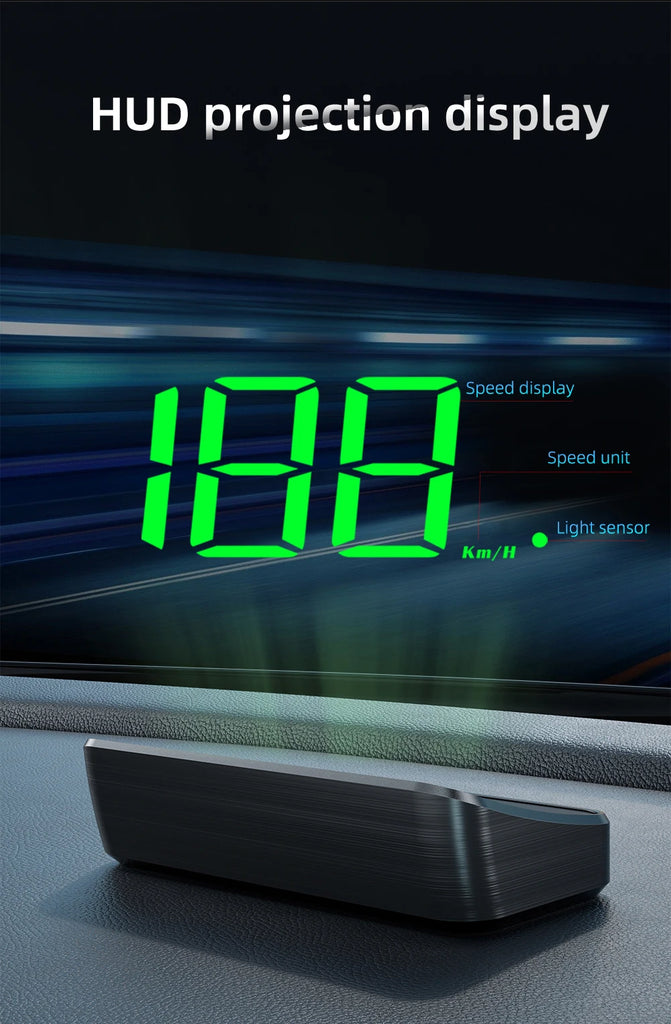 HD Car Head Up Display M2 GPS Speedometer KM/H Digital Windshield HUD Projector Universal Auto Accessory