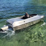 Fully Welded Aluminum Jet Ski Boat Hull Kit – 12ft Sports Yacht for River Racing thumbnail 4