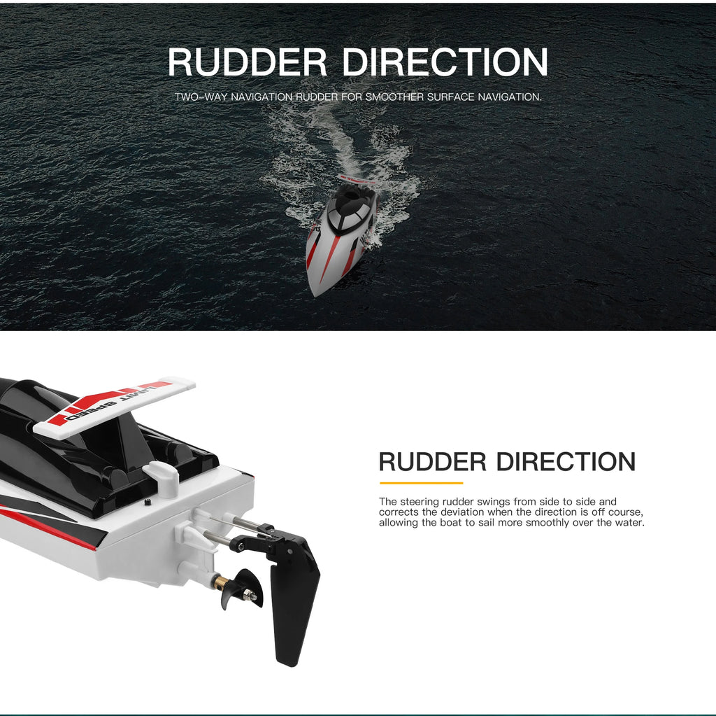 WL916 / WL912-A RC Speedboat 2.4GHz High-Speed Remote Control Racing Boat for Kids