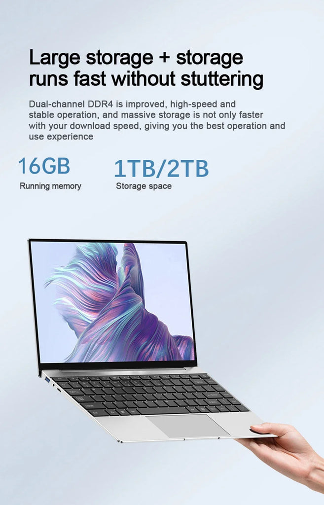 Windows 11 i9 Gaming Laptop – Intel Core i9-10980HK, 16GB DDR4, 1TB SSD, 14.1” FHD Notebook PC