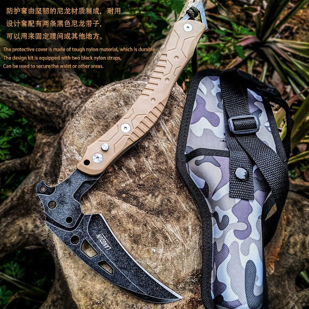 Multi-Tool Tactical Machete Axe – Outdoor Survival & Camping Essential
