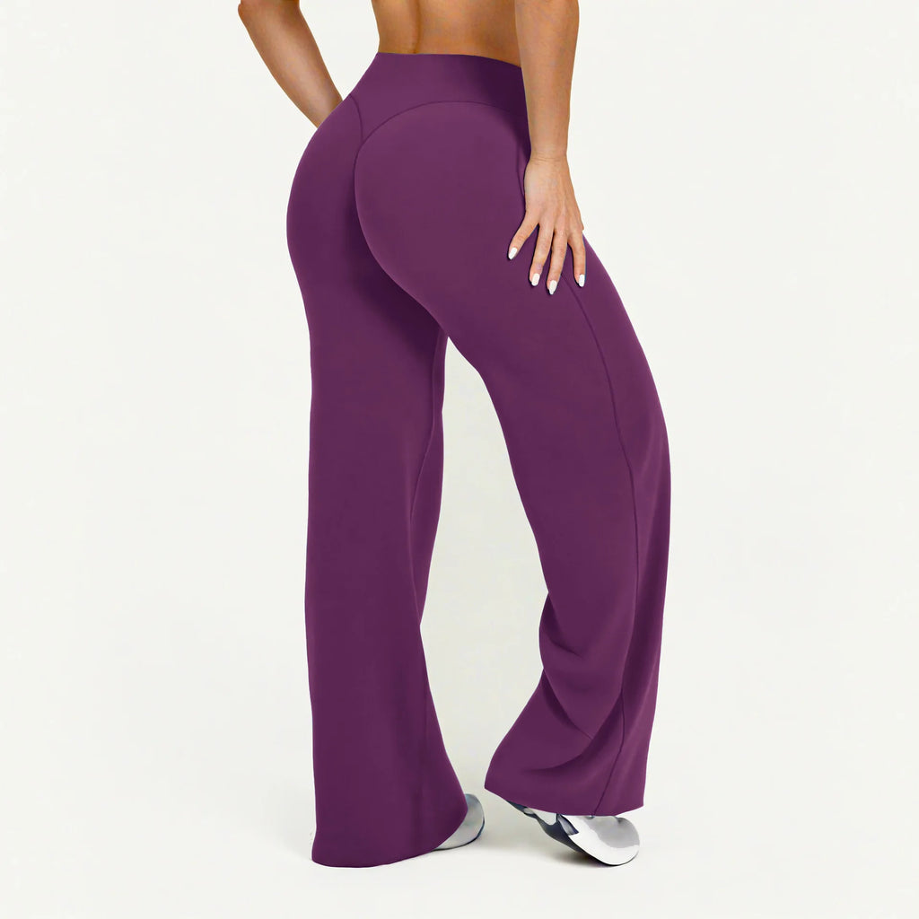 Straight Leg Ultra-Soft Butter Fabric Yoga Pants for Women – Mid-Waist Sports Leggings