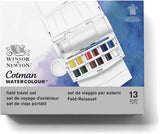 Winsor & Newton Cotman Watercolor Field Travel Set 12 Half Pans with Brush, Water Bottle and Portable Palette Case thumbnail 2
