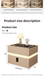 Modern Smart Suspension Bedside Table with Wireless Charging – Minimalist Solid Wood Nightstand thumbnail 21