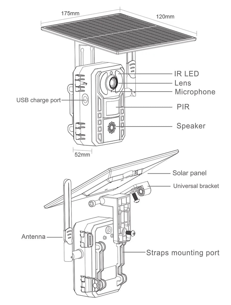 LS VISION 4G Solar Wireless Security Camera 2K HD PTZ Outdoor CCTV with Night Vision & Human Detection