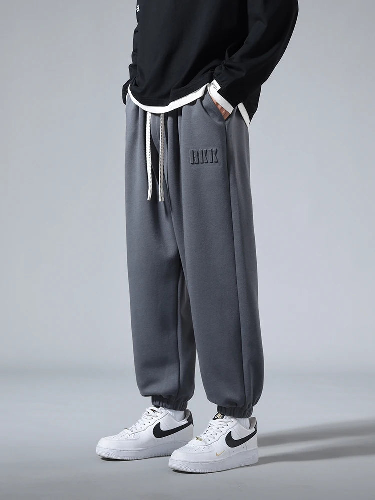 Men’s Big Size Hip Hop Jogger Sweatpants 6XL–8XL Loose Fit Cotton Blend Pants