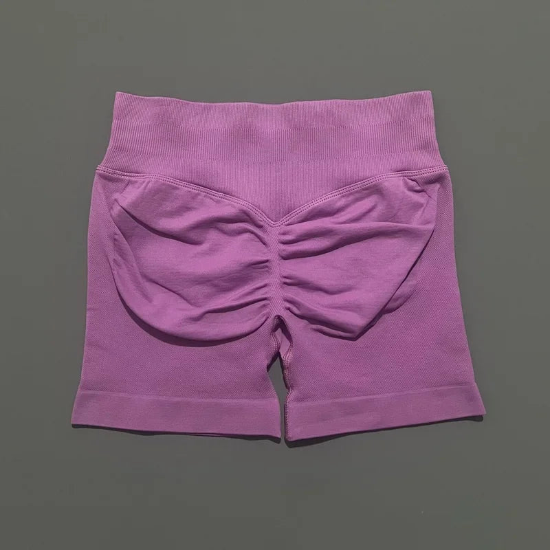 Women High Waist Fitness Shorts – Yoga, Gym, Running Sportswear