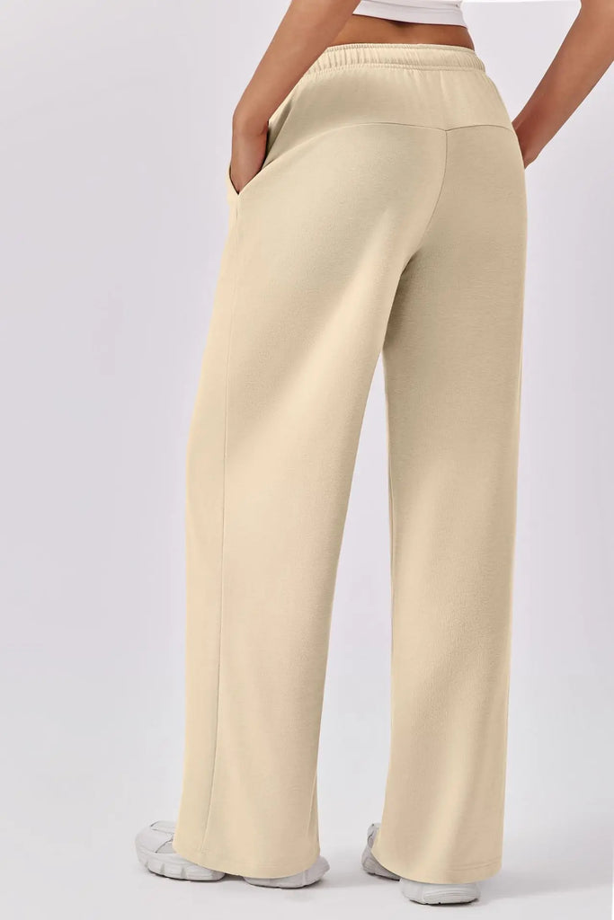 Autumn & Winter Women’s Elastic Waist Wide Leg Casual Pants
