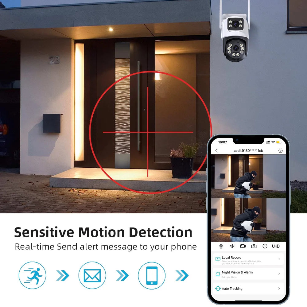 8CH NVR WiFi CCTV Security System 4MP/6MP IP Cameras with Audio & Two-Way Communication