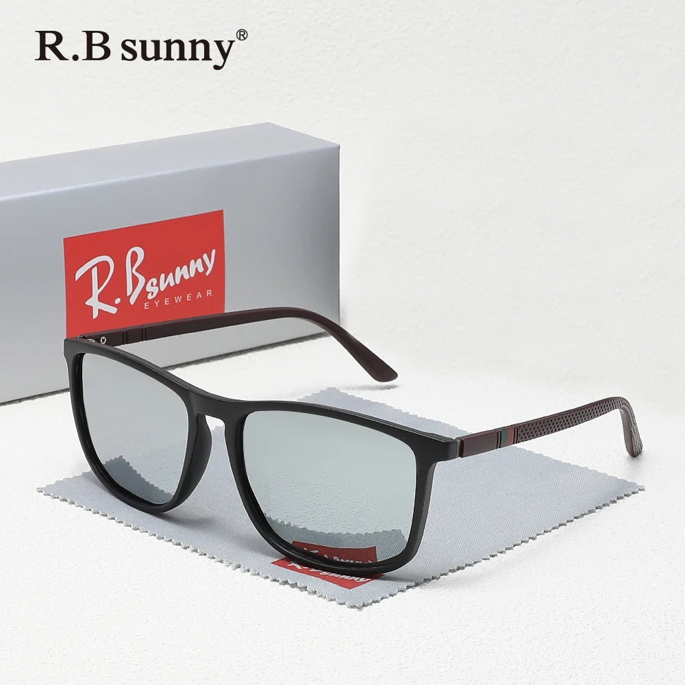 Classic Rectangle Polarized UV400 Sunglasses for Men and Women – Driving & Fishing Eyewear