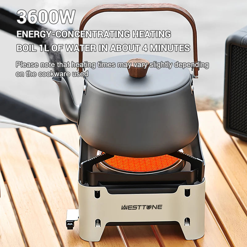 WESTTUNE Outdoor Gas Stove – Portable Camping & Emergency Cooking Burner with Electronic Ignition