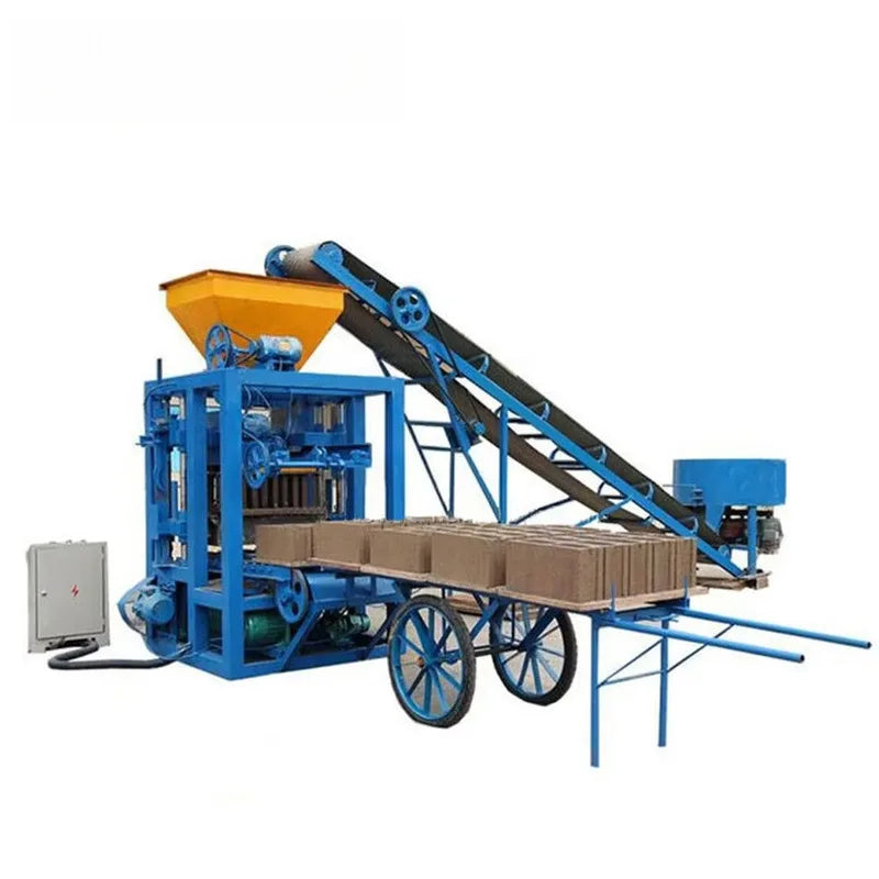 QT4-26 Semi Automatic Hydraulic Concrete Block Making Machine Hollow Cement Brick and Paver Moulding System