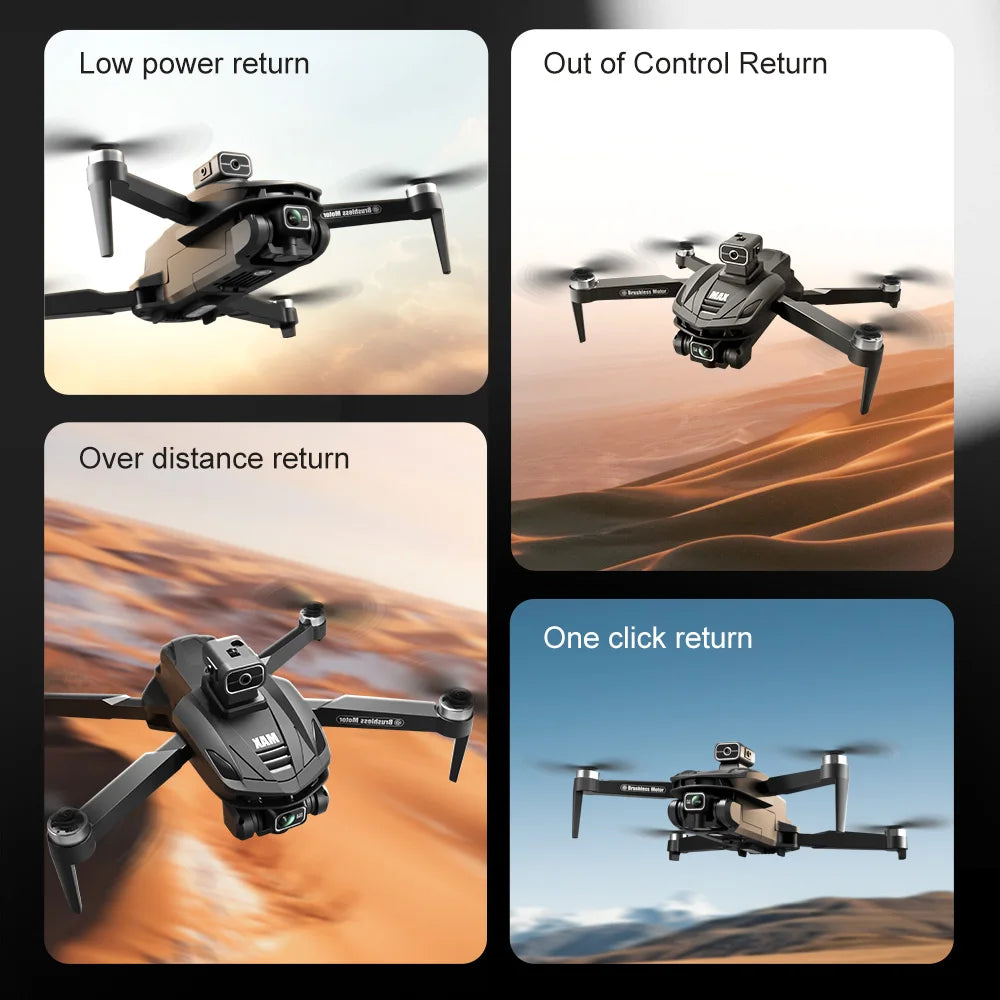 V168 Pro MAX 8K GPS Drone with 5G WIFI, 4.5" Screen, FPV, 360° Obstacle Avoidance & Brushless Motor RC Quadcopter