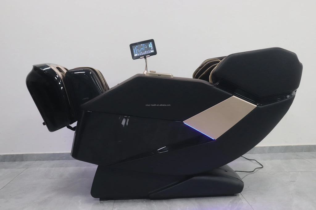 Luxury 4D Zero Gravity Full Body Massage Chair with SL Track, Heating & Bluetooth