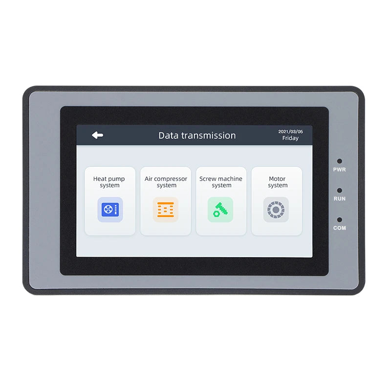 Huaqingjun 4.3 Inch LCD Touch Screen Ethernet RS485/232 HMI for PLC DC19-30V LAN RJ45