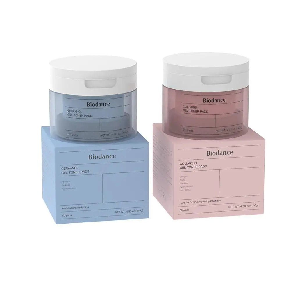Korean Biodance Collagen Cotton Tablets – Elastic Firming Pore Moisturizing & Calming Facial Pads (60 Pads)