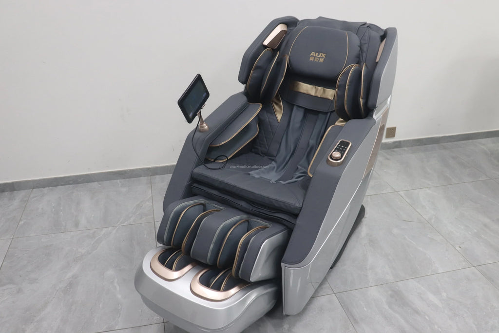 Luxury 4D Zero Gravity Full Body Massage Chair with SL Track, Heating & Bluetooth