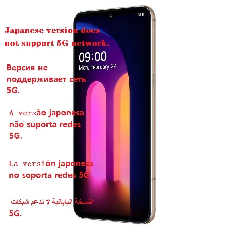 Original Unlocked LG V60 ThinQ Dual-Screen 6.8" Snapdragon 865 NFC 4G/5G Phone 8GB RAM 128GB ROM Android