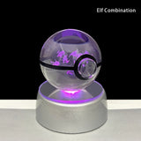 Pokemon 5cm Crystal Ball 3D LED Night Light – Pikachu, Charizard, Gengar & Eevee Gift Model thumbnail 22