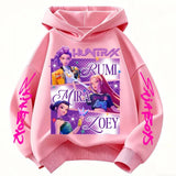 Huntrix KPop Demon Hunters Kids Hoodie Sweatshirt Princess Style Pullover 3–12 Years thumbnail 8