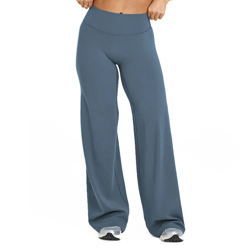 Straight Leg Ultra-Soft Butter Fabric Yoga Pants for Women – Mid-Waist Sports Leggings