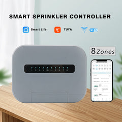 6/8-Zone Tuya WiFi Smart Sprinkler Controller Irrigation System with EU Plug – Remote Phone Control, Works with SmartLife