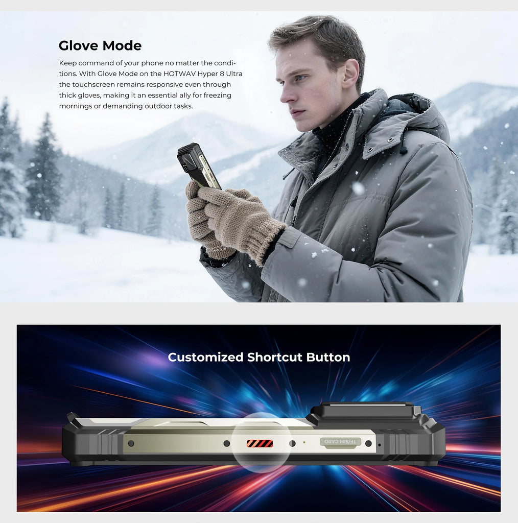 HOTWAV Hyper 8 Ultra Rugged Walkie-Talkie 5G Smartphone 12GB 512GB 12000mAh 108MP NFC Android 15