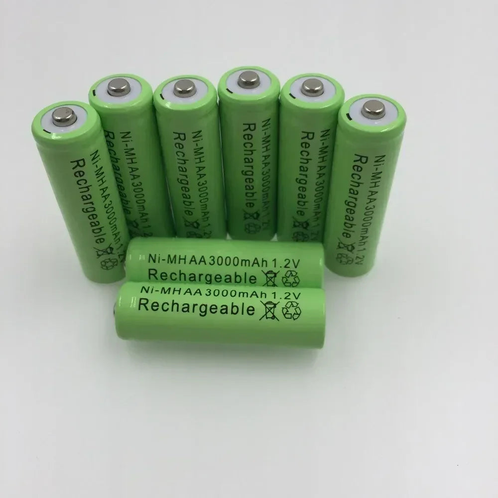 Rechargeable AA Batteries 3000mAh 1.2V Ni-MH (Pre-Charged) – Long-Lasting Power by KVCDY / Jungla