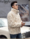 Nature Wool Men’s Real Fur Shearling Coat – Winter Leather Jacket, Loose Fit, Short Style thumbnail 28