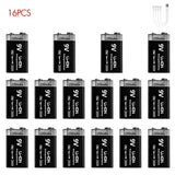 MATOV 9V 1100mAh USB Rechargeable Li-ion Battery – Type-C Charging | Long-Lasting Power for RC, Multimeters, Alarms & More thumbnail 20