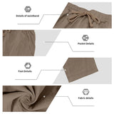 Men's 16-Color Breathable Linen Yoga Pants Loose Casual Sportswear for Spring/Summer thumbnail 33