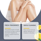 OceAura Basil Lemon Shower Gel & Body Lotion Set – Exfoliating Deep Cleansing, Moisturizing, Brightening & Smoothing Body Care thumbnail 5