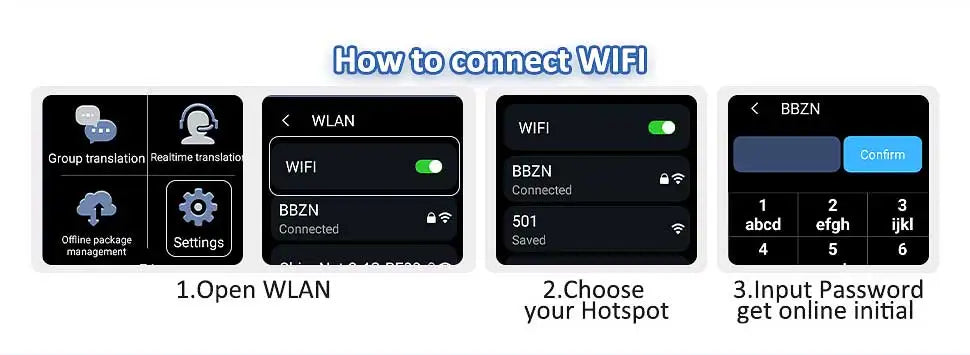 Z2 Instant AI Voice Translator 3.1” Touch Screen Portable Real-Time Translator with Recording & Photo for Travel, Learning, and Meetings
