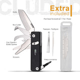 ROXON S504G Mini Folding Multi-Tool Knife with Scissors – Interchangeable, Locking Blade for Outdoor & Camping thumbnail 12