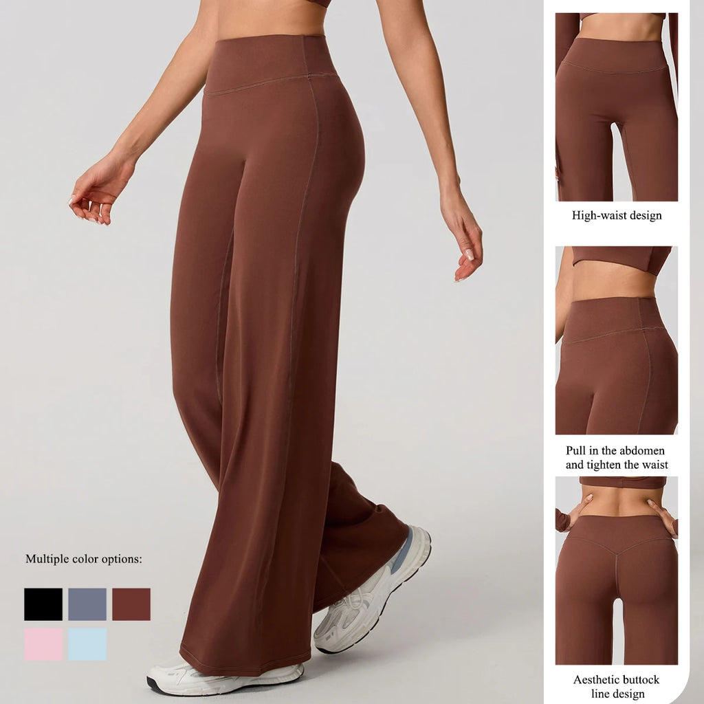 Hearuisavy Women Straight-Leg Sports Pants Yoga & Fitness Leggings