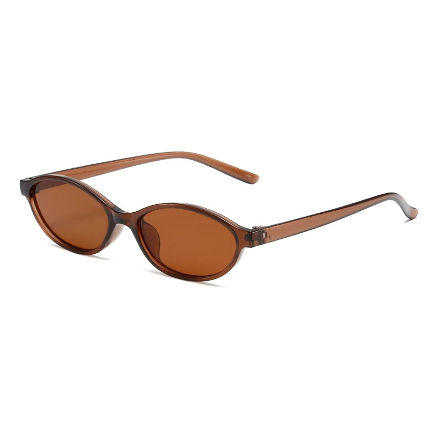 Retro Oval Cat Eye UV400 Sunglasses for Women – Trendy Small Frame Punk Sun Protection Shades