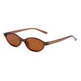 Retro Oval Cat Eye UV400 Sunglasses for Women – Trendy Small Frame Punk Sun Protection Shades thumbnail 3