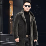 Men’s Winter Casual Thick Fleece Hooded Waterproof Jacket with Real Fur Wool Coat thumbnail 13