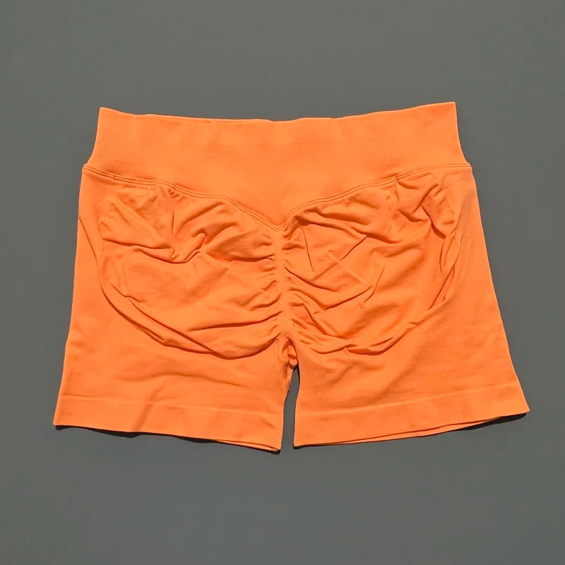 Women High Waist Fitness Shorts – Yoga, Gym, Running Sportswear