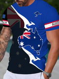 Men’s Australia Flag Graphic T-Shirt – Casual Short Sleeve Crew Neck Tee thumbnail 11