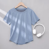 DRUR Women’s Breathable Yoga & Gym T-Shirt – Quick Dry Short Sleeve Workout Top thumbnail 13